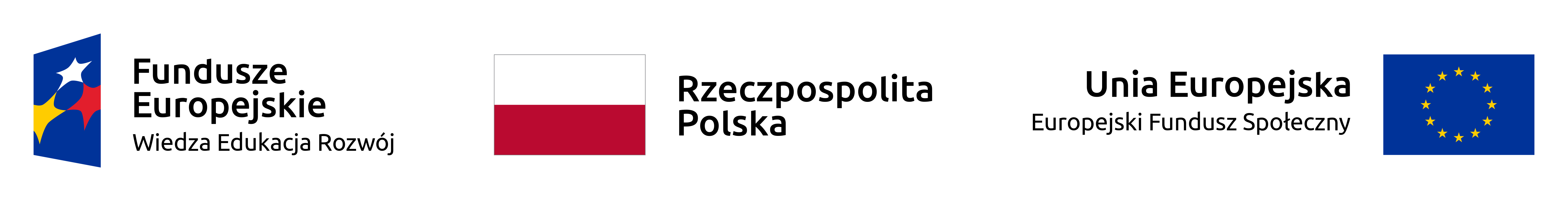 Logo Unii Europejskiej, Flaga Polski, Fundusze Europejskie
