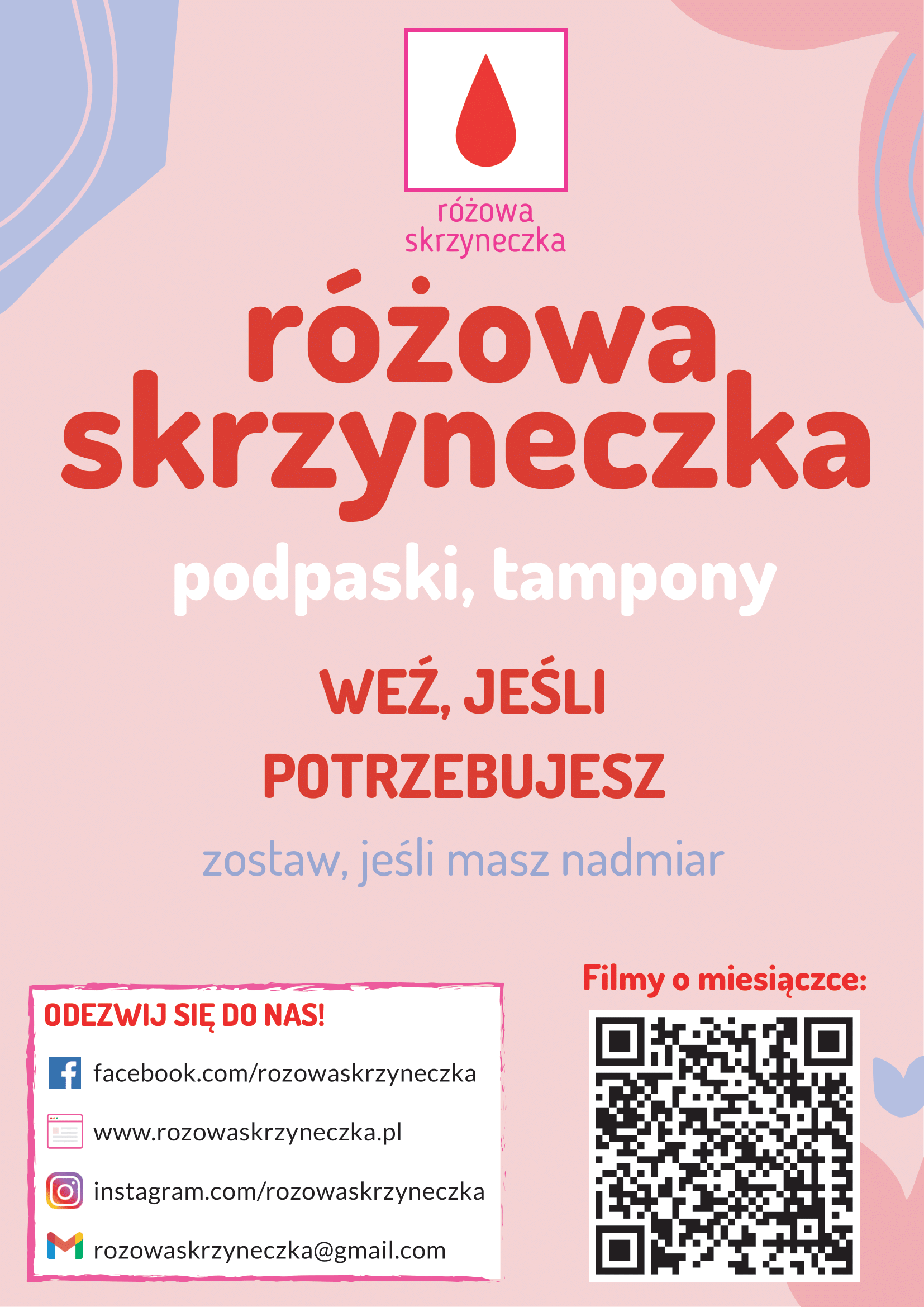 różowa skrzyneczka plakat